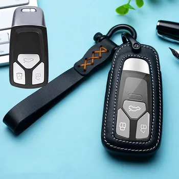 Genuine Leather Car Smart Remote Protection Key Cover Case For Audi A4 New A4L A5 A6L B9 Q5 Q7 TT TTS 8S 2016 2017 Accessories
Genuine Leather Car Smart Remote Protection Key Cover Case For Audi A4 New A4L A5 A6L B9 Q5 Q7 TT TTS 8S 2016 2017 Accessories
