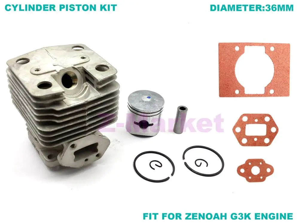 Cylinder Piston Kit for ZENOAH G3K Gasoline Engine Brush Cutter , Grass Trimmer . Earth Auger , Drill Garden Tools Spare Parts
Cylinder Piston Kit for ZENOAH G3K Gasoline Engine Brush Cutter , Grass Trimmer . Earth Auger , Drill Garden Tools Spare Parts