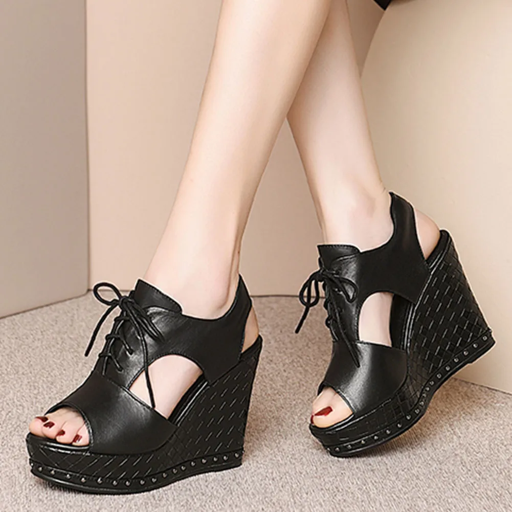 Karinluna Fashion 2020 Dropship Women Shoes Woman Platform Leisure Genuine Leather Wedges High Heels Shoelaces Summer Sandals
Karinluna Fashion 2020 Dropship Women Shoes Woman Platform Leisure Genuine Leather Wedges High Heels Shoelaces Summer Sandals