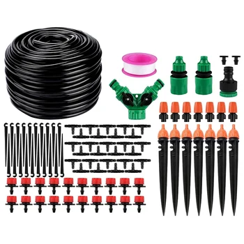 Drip Irrigation Kit, 40M 1/4 Inch Garden Irrigation System DIY Micro-Sprinkler Drip Irrigation Drip Irrigation Garden
Drip Irrigation Kit, 40M 1/4 Inch Garden Irrigation System DIY Micro-Sprinkler Drip Irrigation Drip Irrigation Garden