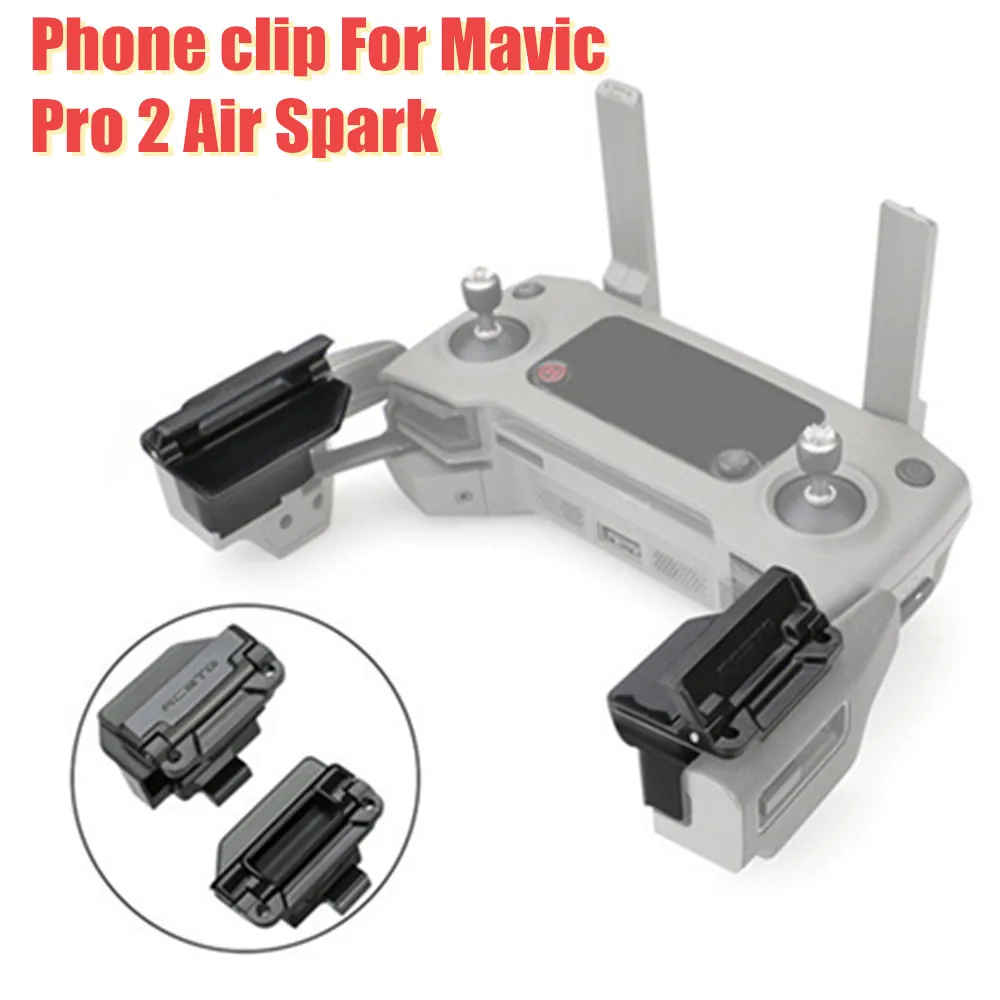 Phone Mount For DJI Mavic Pro 2 Air Spark Drone Remote Control Clamp Clip Bracket Stable Phone Holder Accessory with Lanyard
Phone Mount For DJI Mavic Pro 2 Air Spark Drone Remote Control Clamp Clip Bracket Stable Phone Holder Accessory with Lanyard