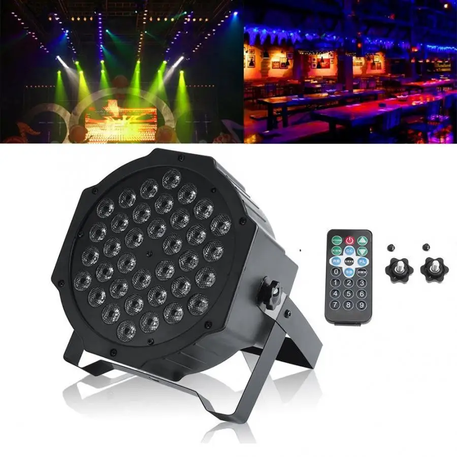 AC 220V-240V 72W 36LED RGB Stage Light Party Disco Club Lamp DMX512 With Remote Control
AC 220V-240V 72W 36LED RGB Stage Light Party Disco Club Lamp DMX512 With Remote Control