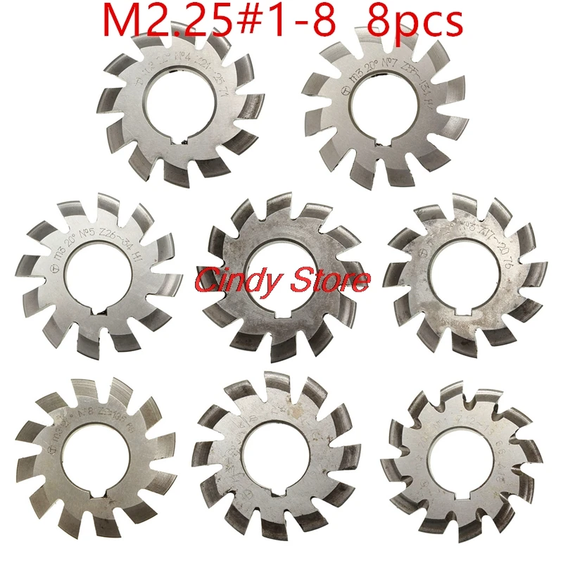 Module2.25 M2.25 PA20 Degrees Bore 22mm #1-8 HSS Involute Gear Milling Cutter High Speed Steel Milling Cutter Gear Cutting Tools
Module2.25 M2.25 PA20 Degrees Bore 22mm #1-8 HSS Involute Gear Milling Cutter High Speed Steel Milling Cutter Gear Cutting Tools