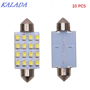 Kalada Wholesale 10pcs 16smd Ultra Bright 12v Led Car Lights Interior Styling Reading Lights Double-tipped LED Bulb Trunk Lamp 
Kalada Wholesale 10pcs 16smd Ultra Bright 12v Led Car Lights Interior Styling Reading Lights Double-tipped LED Bulb Trunk Lamp