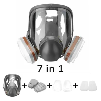 7 In 1 6800 Painting Spraying Chemcial Respirator Gas Facepiece Full Face Mask Large View Anti virus Anti Smog Adjustable Filter
7 In 1 6800 Painting Spraying Chemcial Respirator Gas Facepiece Full Face Mask Large View Anti virus Anti Smog Adjustable Filter