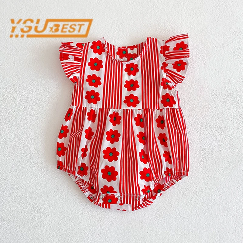 Cute Newborn Baby Girls Stripe Flower Rompers For Baby Girls Cotton Clothes Fashion Summer Sleeveless Jumpsuit 0-3Yrs
Cute Newborn Baby Girls Stripe Flower Rompers For Baby Girls Cotton Clothes Fashion Summer Sleeveless Jumpsuit 0-3Yrs