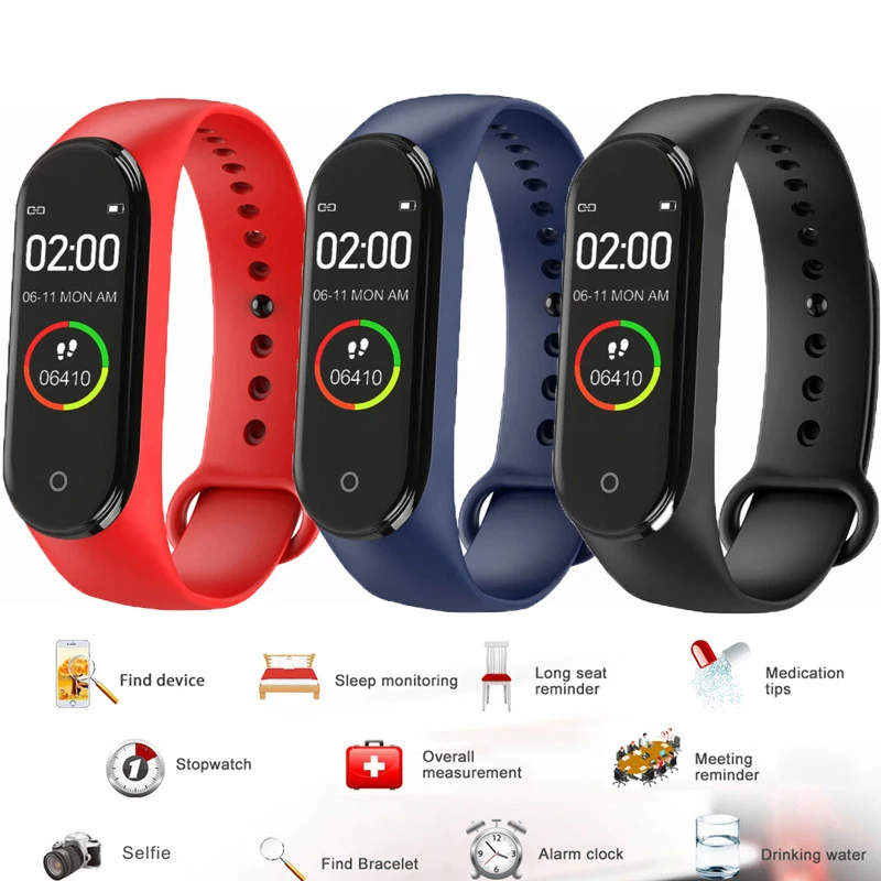 M4 Smart Band Kids Heart Rate Monitor Waterproof Smart Watch for Men Women Call Message Reminder Fitness Tracker Smart Bracelet
M4 Smart Band Kids Heart Rate Monitor Waterproof Smart Watch for Men Women Call Message Reminder Fitness Tracker Smart Bracelet