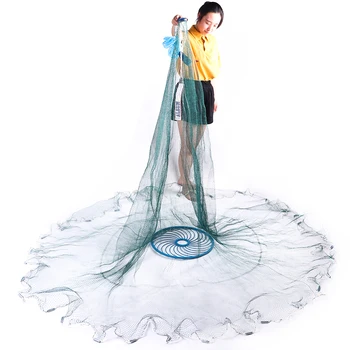 Lawaia Fishing Net 2.4-7.2m Iron Sinker Hand Throw Cast Nets America Style Twisted Wire Fly Fishing Gear Ring Fishing Network
Lawaia Fishing Net 2.4-7.2m Iron Sinker Hand Throw Cast Nets America Style Twisted Wire Fly Fishing Gear Ring Fishing Network