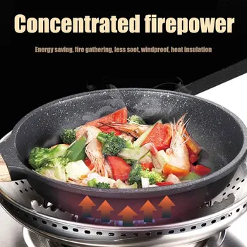 Restaurant Cooking Accessories Durable Gather Fire Stainless Steel Tools Windproof Gas Stove Cover Pot Holder Heat Insulation
Restaurant Cooking Accessories Durable Gather Fire Stainless Steel Tools Windproof Gas Stove Cover Pot Holder Heat Insulation