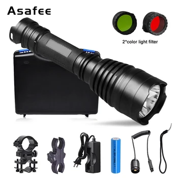 Asafee Hunting Flashlight 3 Modes Torch Lintern L2 Tactical Flashlights 18650 Waterproof Lamp Gun Mount Camping Hunting Light
Asafee Hunting Flashlight 3 Modes Torch Lintern L2 Tactical Flashlights 18650 Waterproof Lamp Gun Mount Camping Hunting Light