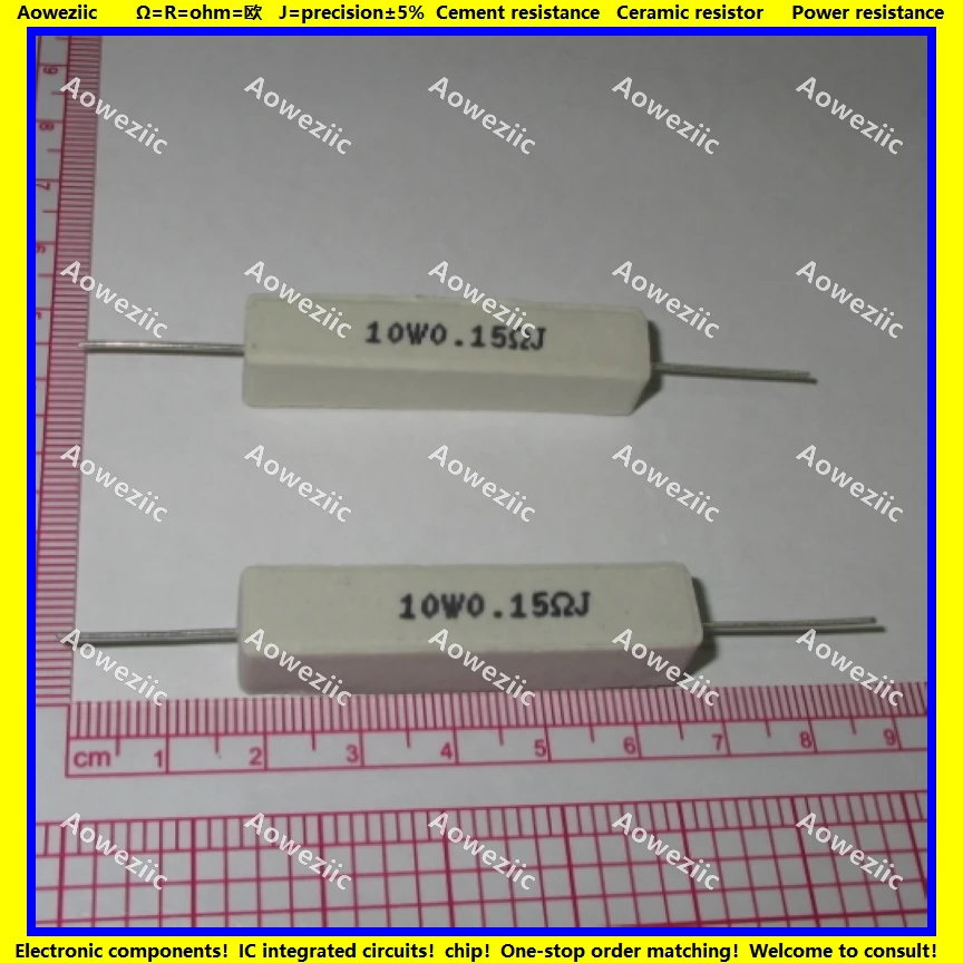 Горизонтальный цементный резистор RX27 10 Вт 0,15 Ом 0,15 RJ 10WR15J 10W0R15J Ом, керамическое сопротивление, точность 5%, сопротивление мощности, 10 шт.
Горизонтальный цементный резистор RX27 10 Вт 0,15 Ом 0,15 RJ 10WR15J 10W0R15J Ом, керамическое сопротивление, точность 5%, сопротивление мощности, 10 шт.