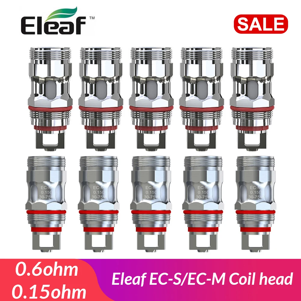 Original Eleaf EC-S 0.6ohm /EC-M 0.15ohm Coil head for MELO 5 Atomizer Tank 4ml/2ml iStick Rim Kit 80W VS stick prince kit
Original Eleaf EC-S 0.6ohm /EC-M 0.15ohm Coil head for MELO 5 Atomizer Tank 4ml/2ml iStick Rim Kit 80W VS stick prince kit