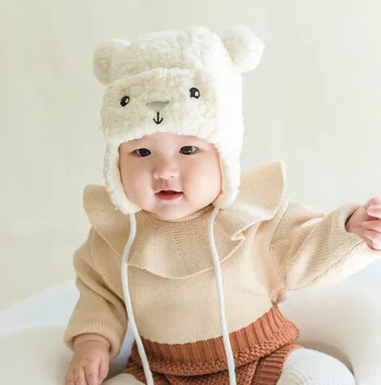 Lovely Winter Autumn Baby Hats 4 Styles Solid Beanies Cartoon Bear Fur Soft Ear Cap Warm Hats For Baby 6-36M 
Lovely Winter Autumn Baby Hats 4 Styles Solid Beanies Cartoon Bear Fur Soft Ear Cap Warm Hats For Baby 6-36M