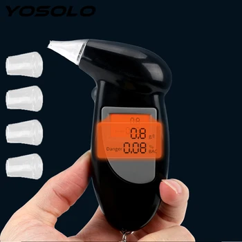 YOSOLO Alcohol Tester Breathalyzer Police Alcotest Digital Alcohol Detector Alcohol Breath Tester Backlight Display Handheld
YOSOLO Alcohol Tester Breathalyzer Police Alcotest Digital Alcohol Detector Alcohol Breath Tester Backlight Display Handheld