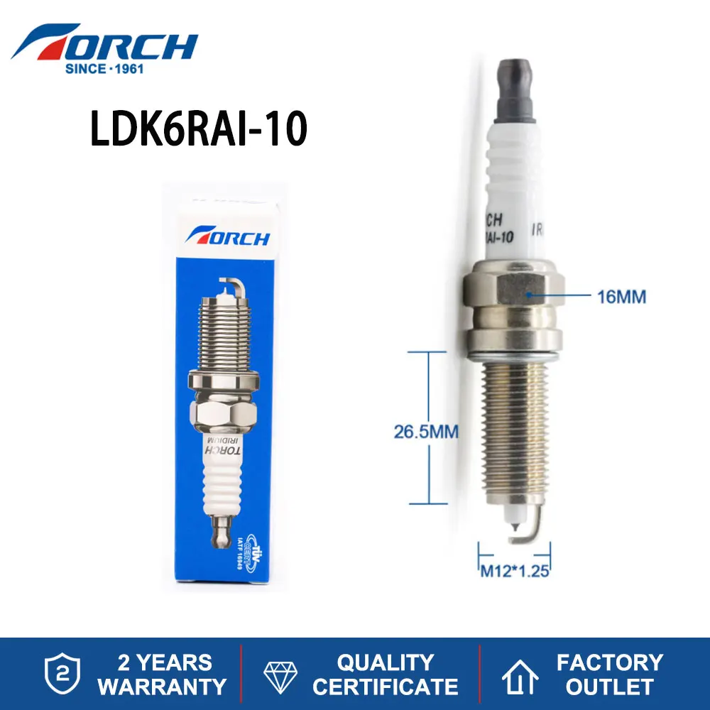 Iridium Candle for Candle LZKR6AI-10G Replace TORCH Alternative Spark Plug LDK6RAI-10 China Original Brand Ignition Engine
Iridium Candle for Candle LZKR6AI-10G Replace TORCH Alternative Spark Plug LDK6RAI-10 China Original Brand Ignition Engine