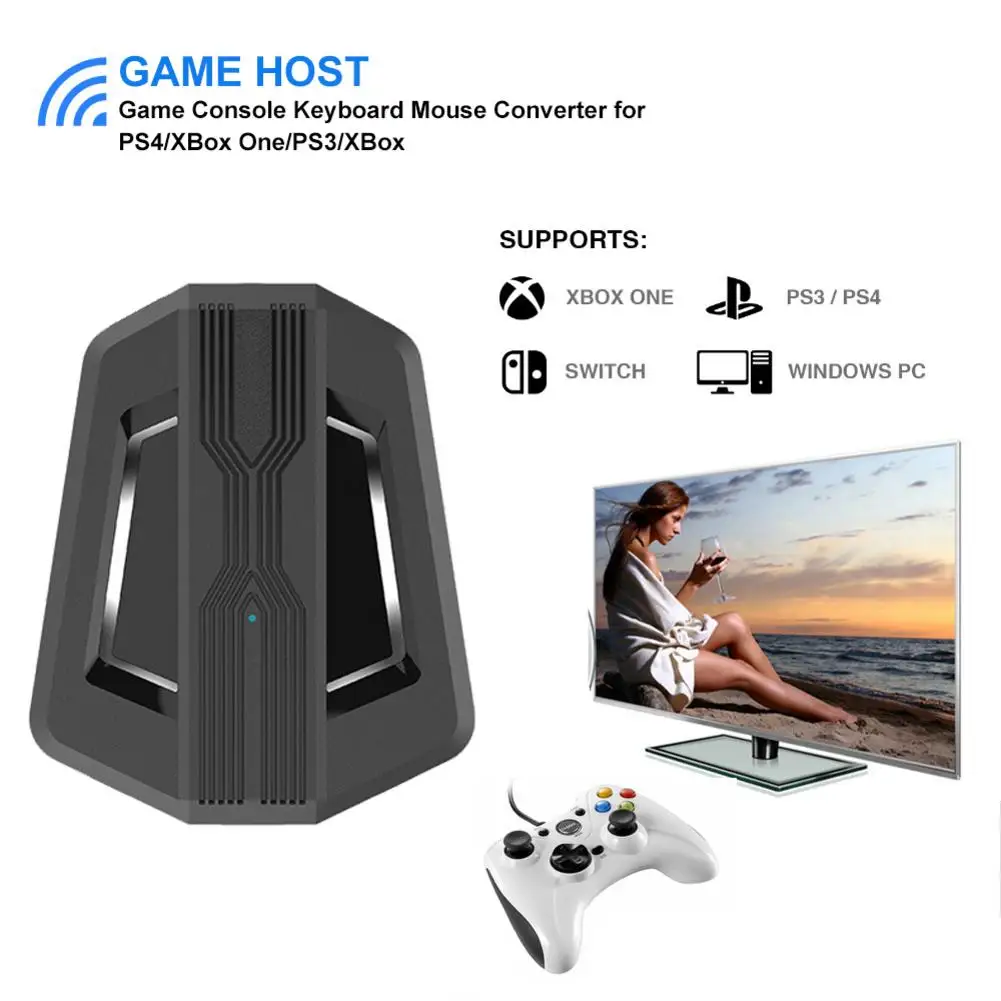Game Console Keyboard Mouse Converter Game Controller Set for PS4/XBox One/PS3/XBox Adapter Converter Plug and Play
Game Console Keyboard Mouse Converter Game Controller Set for PS4/XBox One/PS3/XBox Adapter Converter Plug and Play