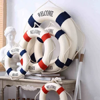 Mediterranean DIY "Welcome" Wall ornament Life Buoy Foam Crafts Living Room Nautical DecorPub Home Wall Foam Ring Decoration
Mediterranean DIY "Welcome" Wall ornament Life Buoy Foam Crafts Living Room Nautical DecorPub Home Wall Foam Ring Decoration