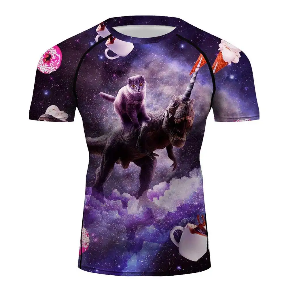 Space Cat Galaxy Men's All Over Print Short Sleeve Workout Tee Shirts for MMA BJJ Wrestling
Space Cat Galaxy Men's All Over Print Short Sleeve Workout Tee Shirts for MMA BJJ Wrestling