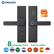 Tuya eight Language Fingerprint Lock, Security Intelligent Smart Lock With WiFi APP Password Unlock,Door Lock Electronic Hotels
Tuya eight Language Fingerprint Lock, Security Intelligent Smart Lock With WiFi APP Password Unlock,Door Lock Electronic Hotels