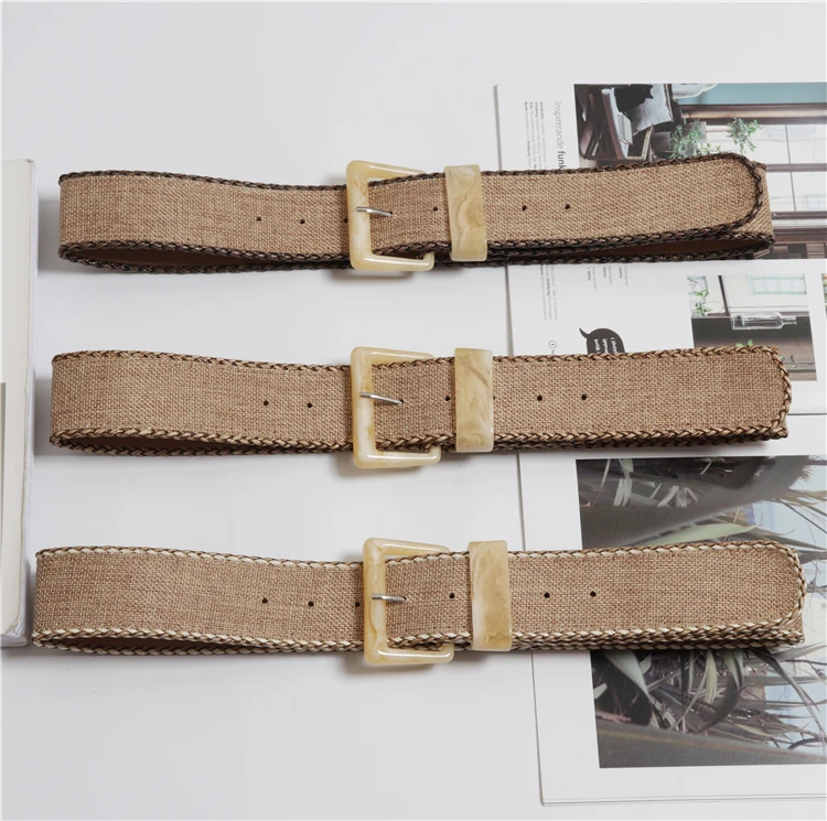New Vintage Knitted Wax Rope Wooden Bead Waist Rope Women Smooth Buckle Belt Woman Woven Female Hand-Beaded Braided Belt BZ85
New Vintage Knitted Wax Rope Wooden Bead Waist Rope Women Smooth Buckle Belt Woman Woven Female Hand-Beaded Braided Belt BZ85