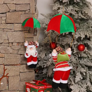 Christmas Doll Home Ceiling Decor Parachute Santa Claus Climbing Rope Doll Christmas New Year Decoration Xmas Tree Pendants
Christmas Doll Home Ceiling Decor Parachute Santa Claus Climbing Rope Doll Christmas New Year Decoration Xmas Tree Pendants