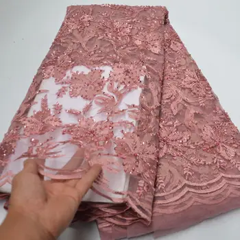 (5yards/pc) High quality soft French lace fantastic tiny beads and sequins embroidered African net lace fabric for party FLP266
(5yards/pc) High quality soft French lace fantastic tiny beads and sequins embroidered African net lace fabric for party FLP266
