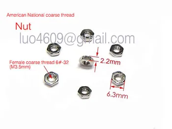 #6-32 american hex nut national coarse Computer host PCB nut,Coarse Thread,outer hex hexagon Screw nut zincic nickel plated
#6-32 american hex nut national coarse Computer host PCB nut,Coarse Thread,outer hex hexagon Screw nut zincic nickel plated