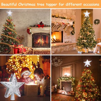 3D Hollow Gold/Sliver Star Topper Projection Light with Built-in Rotating LED Ball for Christmas Tree Decoration PAK55
3D Hollow Gold/Sliver Star Topper Projection Light with Built-in Rotating LED Ball for Christmas Tree Decoration PAK55