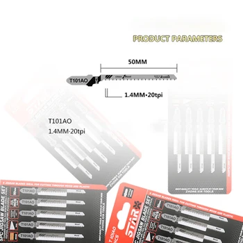 T101AO T-Shank Jigsaw Blades Curve Cutting Tool Kits For Wood Plastic For Cutting Hardwood Sheet Metal
T101AO T-Shank Jigsaw Blades Curve Cutting Tool Kits For Wood Plastic For Cutting Hardwood Sheet Metal