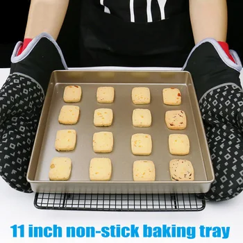 1 Pcs Non-stick Square Baking Tray Pan 11 Inch Cake Bread Oven Pizza Biscuit Kitchen Tool BV789
1 Pcs Non-stick Square Baking Tray Pan 11 Inch Cake Bread Oven Pizza Biscuit Kitchen Tool BV789