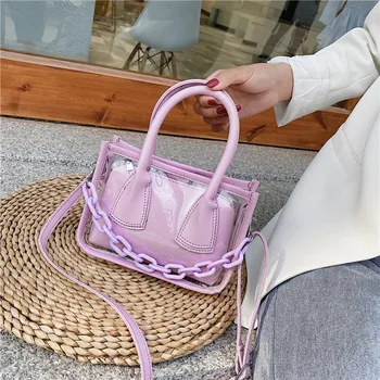 Candy Thick Acrylic Chain Design PU Leather Crossbody Bags For Women 2020 Solid Color Travel Transparent Shoulder Handbags
Candy Thick Acrylic Chain Design PU Leather Crossbody Bags For Women 2020 Solid Color Travel Transparent Shoulder Handbags