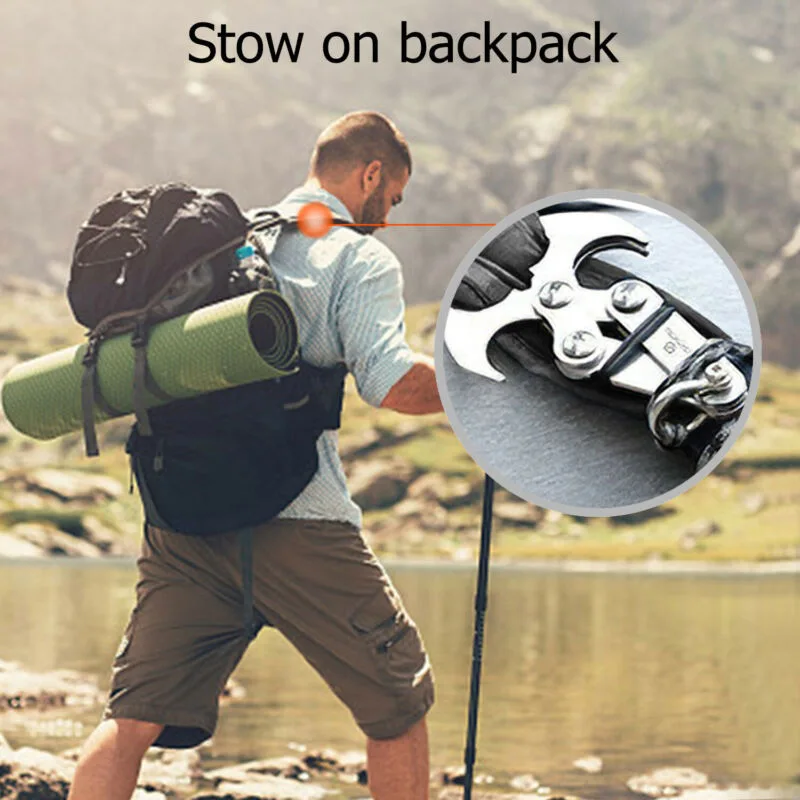 1 Set Survival Climbing Hook Folding Carabiner Silver High Strength 304 Stainless Steel Claw
1 Set Survival Climbing Hook Folding Carabiner Silver High Strength 304 Stainless Steel Claw