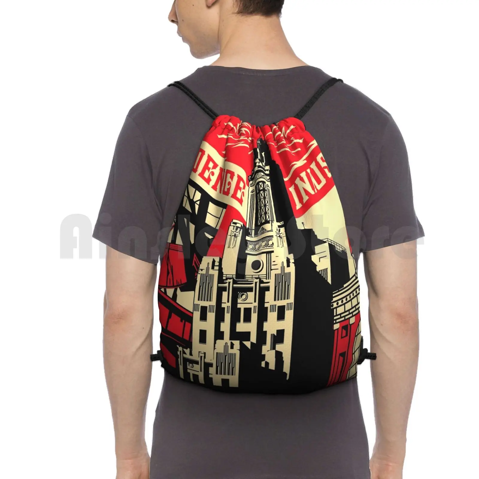 Shepard Fairey Providence Industrial Backpack Drawstring Bags Gym Bag Waterproof Landscape Cool Love Beautiful Handsome 
Shepard Fairey Providence Industrial Backpack Drawstring Bags Gym Bag Waterproof Landscape Cool Love Beautiful Handsome