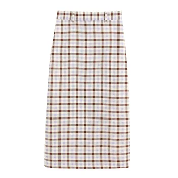 2020 spring women's new retro high waist temperament was thin back hem split fork midi skirt plaid straight skirt
2020 spring women's new retro high waist temperament was thin back hem split fork midi skirt plaid straight skirt