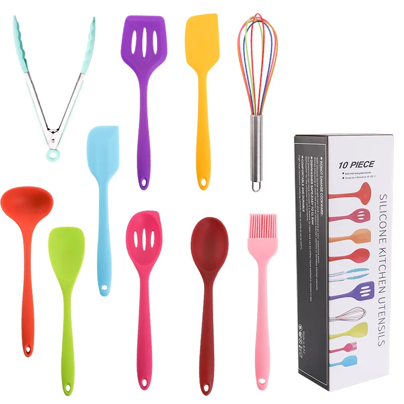 10pcs/Set Colorful Silicone Kitchenware Nonstick Kitchenware Set Cooking Shovel Spoon Tool Cookware Set Baking Utensils
10pcs/Set Colorful Silicone Kitchenware Nonstick Kitchenware Set Cooking Shovel Spoon Tool Cookware Set Baking Utensils