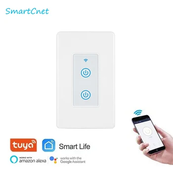 US Tuya Smart Life Touch Switch Smart Light Switch Panel Wall interruptor 1/2/3 Gang wifi light switch EU Standard Work with Ale
US Tuya Smart Life Touch Switch Smart Light Switch Panel Wall interruptor 1/2/3 Gang wifi light switch EU Standard Work with Ale
