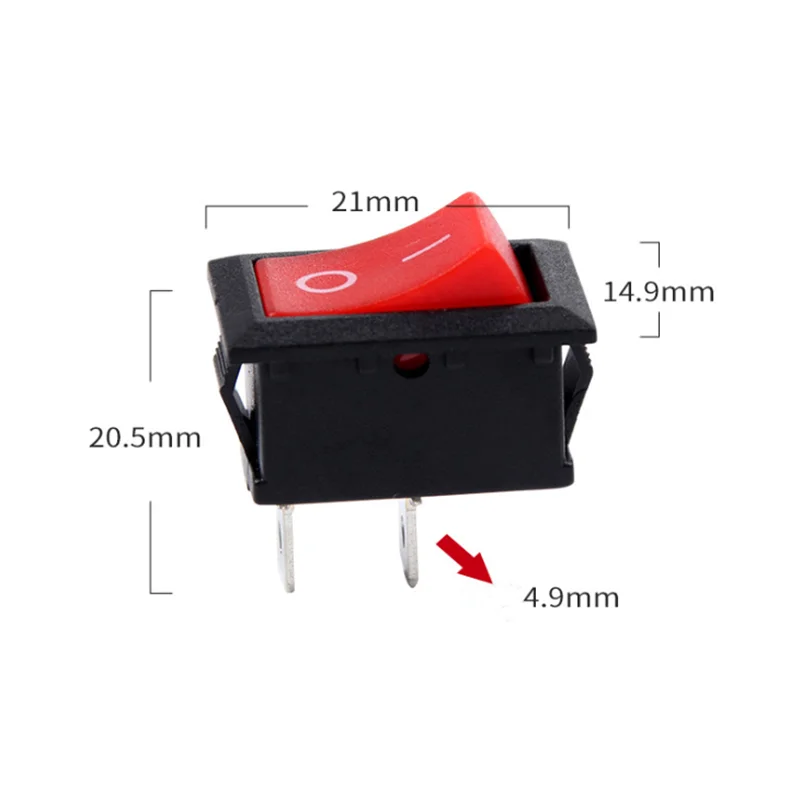 5PCS KCD1 Red Boat Car Rocker Switch On-Off 2Pin 3Pin 6A 220V 10A 125V Button 15*21mm
5PCS KCD1 Red Boat Car Rocker Switch On-Off 2Pin 3Pin 6A 220V 10A 125V Button 15*21mm