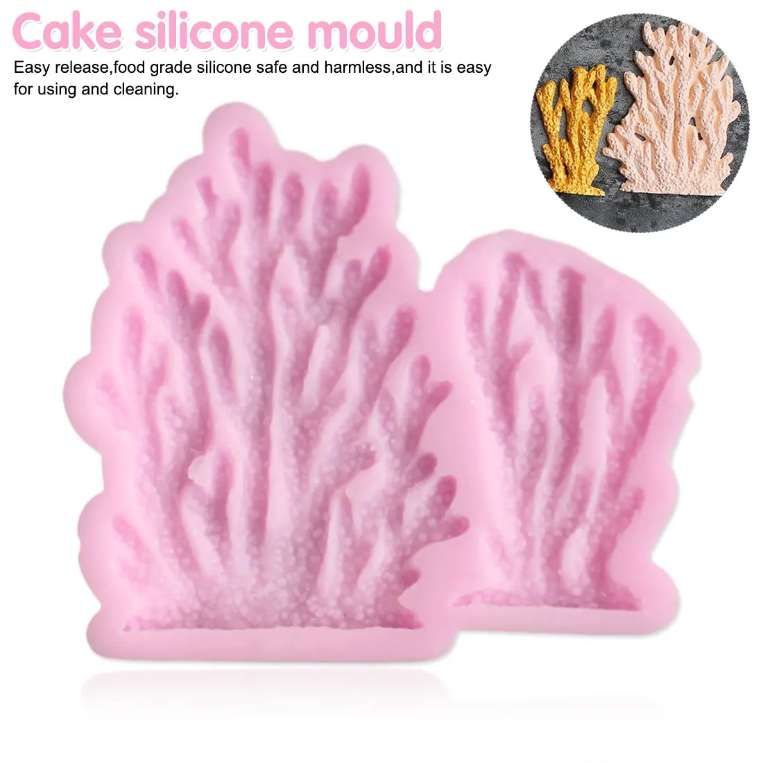 DIY Cake Decorating Tools New Creative Coral Silicone Cake Mold Soap Fondant Sugarcraft Chocolate Cake Mold Kitchen Baking Tools
DIY Cake Decorating Tools New Creative Coral Silicone Cake Mold Soap Fondant Sugarcraft Chocolate Cake Mold Kitchen Baking Tools