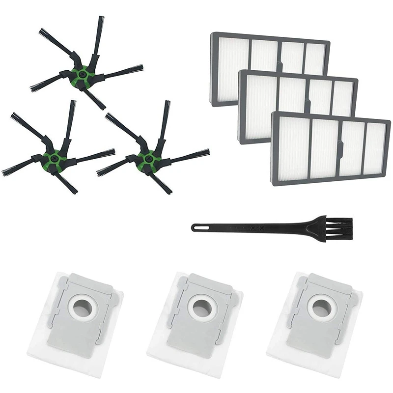 Replacement Kit for IRobot Roomba S9(9150) S9+(9550)S Series Robot Vacuum Cleaner (3 Filters, 3 Corner Brushes, 3 Dust Bags and
Replacement Kit for IRobot Roomba S9(9150) S9+(9550)S Series Robot Vacuum Cleaner (3 Filters, 3 Corner Brushes, 3 Dust Bags and