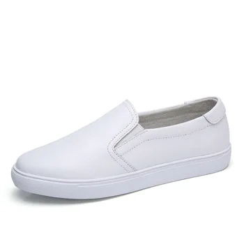 Women Ladies Female Gril Genuine Leather White Shoes Flats Platforn Sneakers Slip On Soft Vulcanized Shoes
Women Ladies Female Gril Genuine Leather White Shoes Flats Platforn Sneakers Slip On Soft Vulcanized Shoes