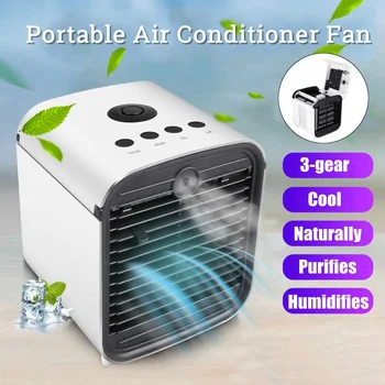 Mini Electric Air Fan Cooler For Room Portable Air Conditioner Fan Cooler Arctic Cooling Humidifier Purifies For Home Office
Mini Electric Air Fan Cooler For Room Portable Air Conditioner Fan Cooler Arctic Cooling Humidifier Purifies For Home Office