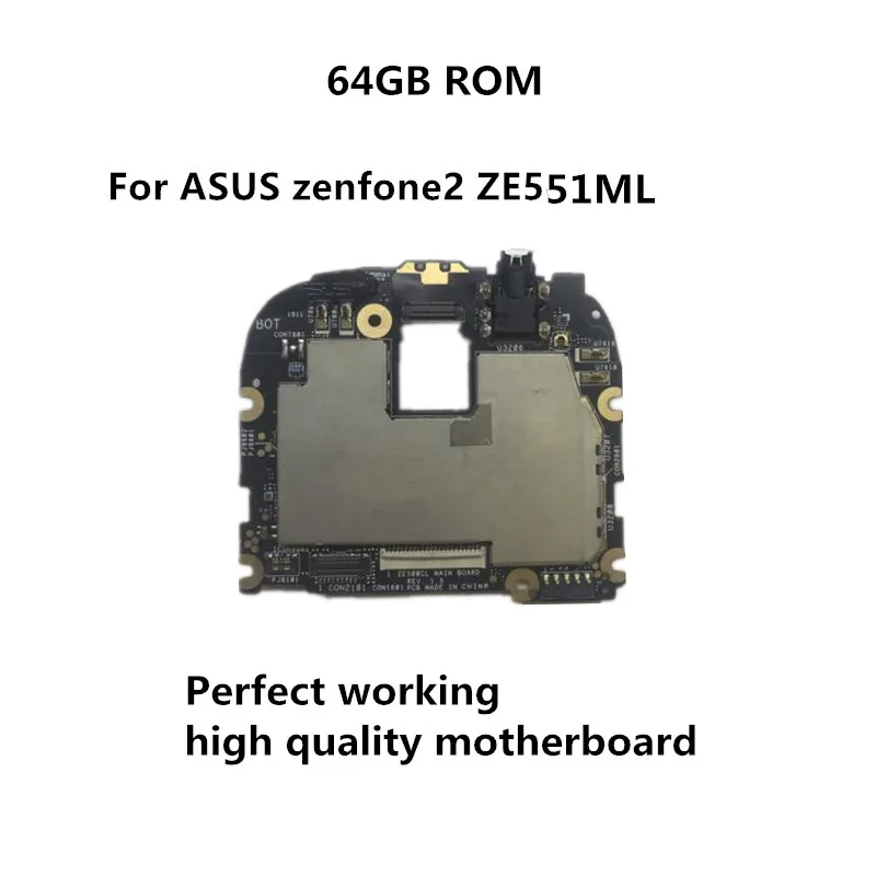 Motherboard Mainboard Logic Board Circuits for ASUS ZenFone2 ZE551ML 64GB Rom 1.8GHz Z3560 CPU Accessory Bundles
Motherboard Mainboard Logic Board Circuits for ASUS ZenFone2 ZE551ML 64GB Rom 1.8GHz Z3560 CPU Accessory Bundles