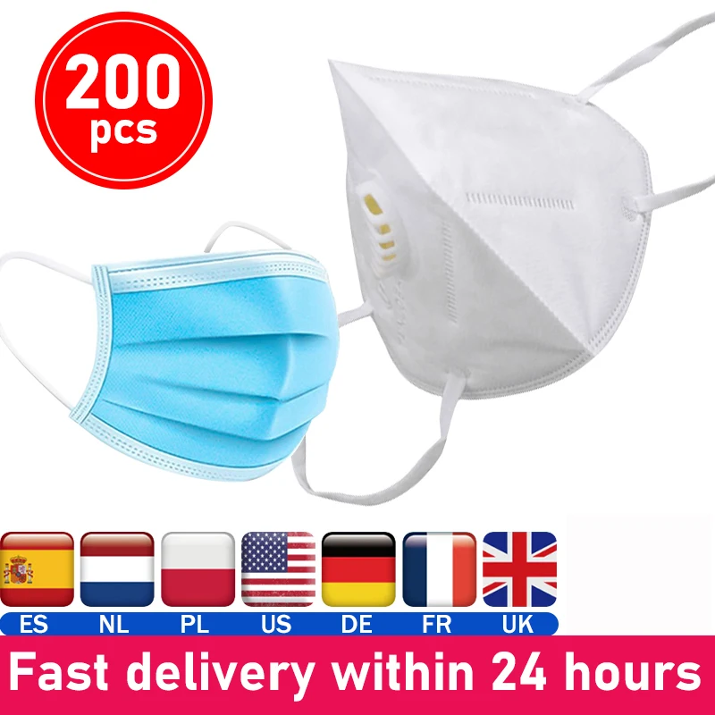 100PCS Mask Filter Disposable Face Mouth 48 Hours Shipping Wholesal Protect 3 Layers Dustproof Earloop Non Woven Free Shipping
100PCS Mask Filter Disposable Face Mouth 48 Hours Shipping Wholesal Protect 3 Layers Dustproof Earloop Non Woven Free Shipping