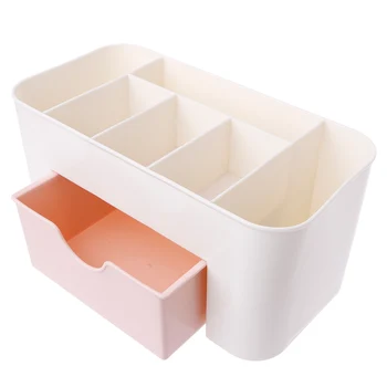 Plastic Cosmetic Supplies Jewelry Organizer Storage Box Desk Makeup Case With Drawer 
Plastic Cosmetic Supplies Jewelry Organizer Storage Box Desk Makeup Case With Drawer