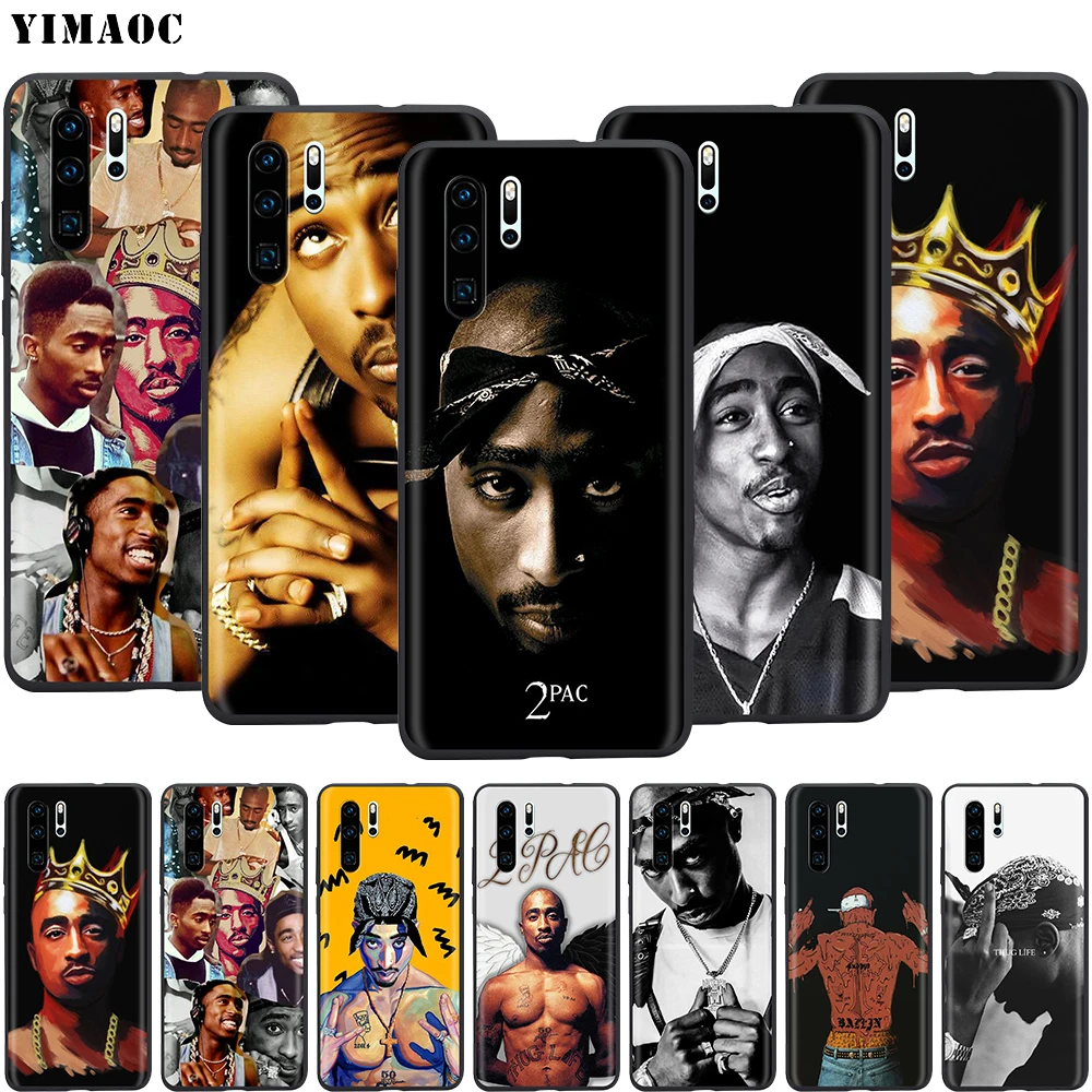 Мягкий чехол YIMAOC 2Pac Тупак Шакур для Huawei Nova 4E 5 5T Smart P9 Lite Y6 Y7 2019 Honor 8A 20S Pro Prime |