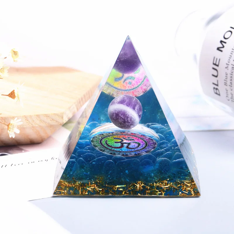 Pyramid Of Ogan 60mm Amethyst Crystal Sphere With Natural Crystal Stone Orgone Energy Healing Reiki Chakra Multiplier
Pyramid Of Ogan 60mm Amethyst Crystal Sphere With Natural Crystal Stone Orgone Energy Healing Reiki Chakra Multiplier
