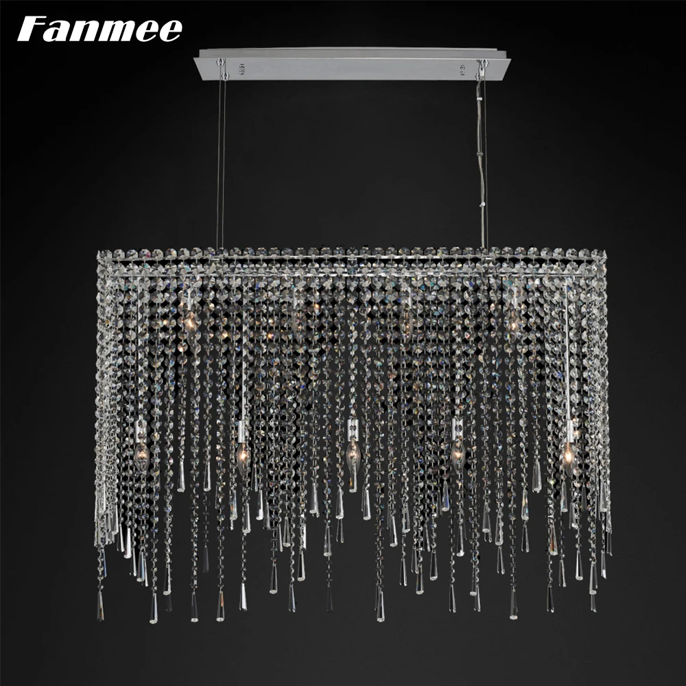 Home Decor Crystal Chandelier Lighting LED Modern Linear Pendant Hanging Lamp Chrome Retangular Light Fixture for Dining Room
Home Decor Crystal Chandelier Lighting LED Modern Linear Pendant Hanging Lamp Chrome Retangular Light Fixture for Dining Room