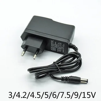 DC 3V 4.2V 4.5V 6V 7.5V 9V 15V for 1A LED light strip Universa adapter AC / DC Converter power supply 5.5*2.5/2.1mm AC110-240V
DC 3V 4.2V 4.5V 6V 7.5V 9V 15V for 1A LED light strip Universa adapter AC / DC Converter power supply 5.5*2.5/2.1mm AC110-240V