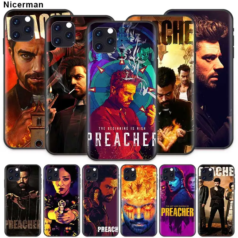 Preacher Season 4 Case for Apple iPhone 11 X XR XS Max 7 8 6 6S Plus 5 5S SE 5C Black Silicone Cobrir Phone TV Show Coquille
Preacher Season 4 Case for Apple iPhone 11 X XR XS Max 7 8 6 6S Plus 5 5S SE 5C Black Silicone Cobrir Phone TV Show Coquille