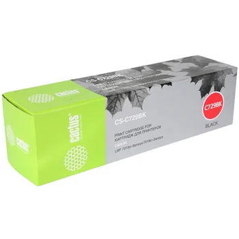 Cartridge 729bk black cactus for Canon I-Sensys lbp7010c/lbp7018c (1200 pages) Cs-c729bk
Cartridge 729bk black cactus for Canon I-Sensys lbp7010c/lbp7018c (1200 pages) Cs-c729bk